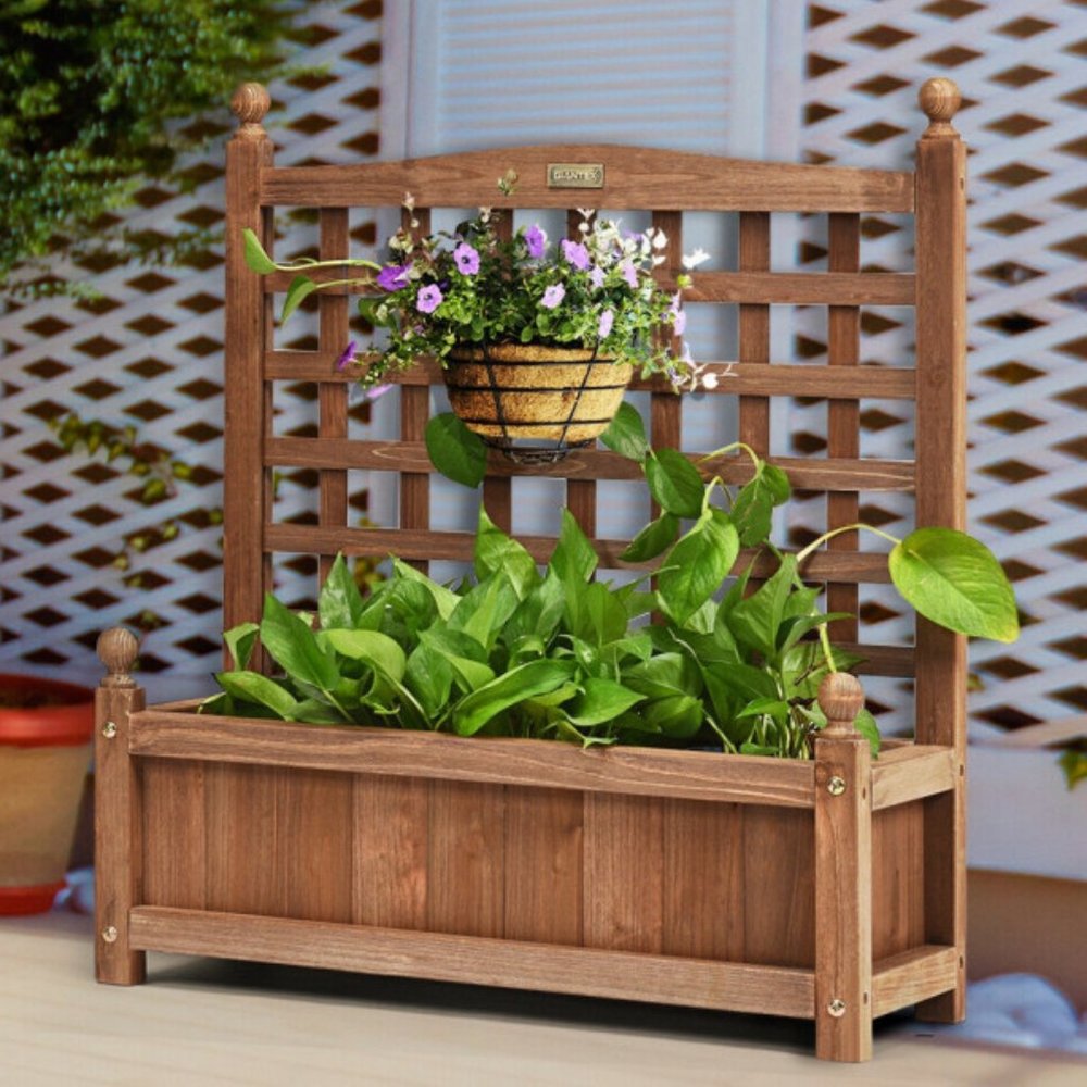Solid Wood Planter Box